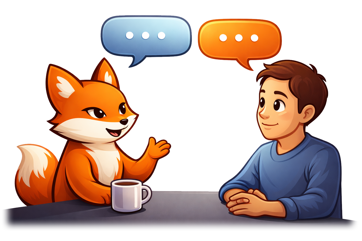 Copper Fox phone mockup